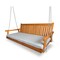 Wooden Porch Swing Bed, 6 FT, with Thick Cushion, Weather-Resistant